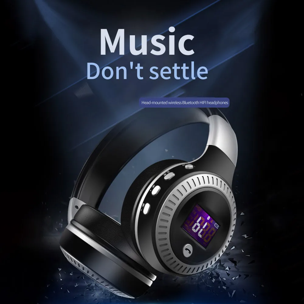 

HIFI Wireless Bluetooth Headphones Over-Ear Stereo Earphones For Calling Music