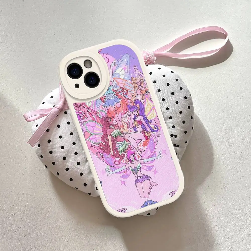 Кожаный чехол для телефона Girl-W-Winx Catoon Clubs для iPhone 15 14 13 Pro Max 12 11 16 Plus (art.: 3920dbae030a2) - 3920dbae030a2