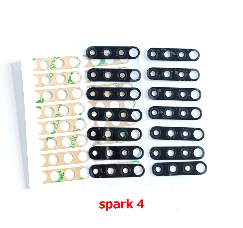 100 шт. стеклянные линзы для задней камеры Infinix Tecno Spark 4 KC8 / 5 Pro KD7 /Camon 15 CD7 7 16 Premier Pova 2