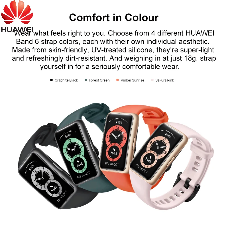 

Смарт-браслет Huawei Band 6 с функцией отслеживания сна