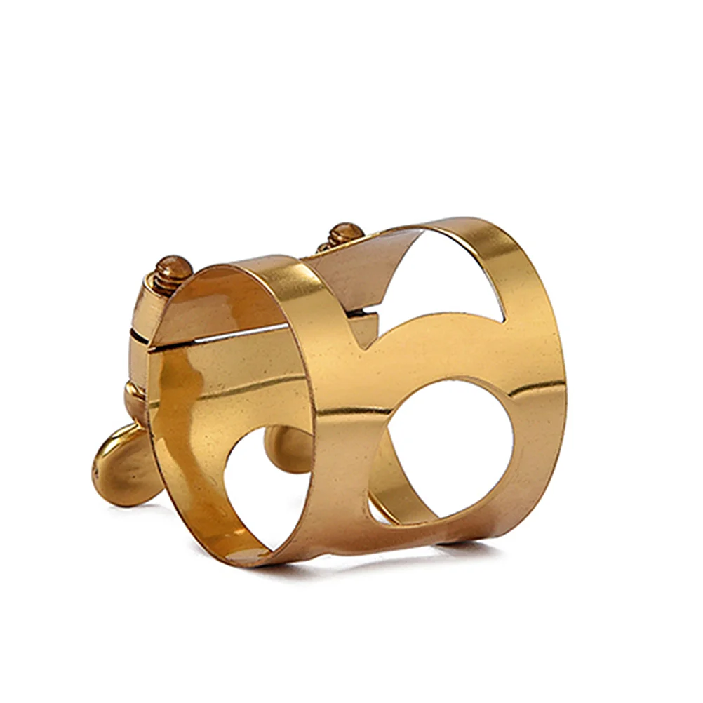 

Saxophone Ligature Tenor Brass Sax Ligature Saxophone Replacement Parts Sax Accessory for Tenor Saxophone ( Golden )