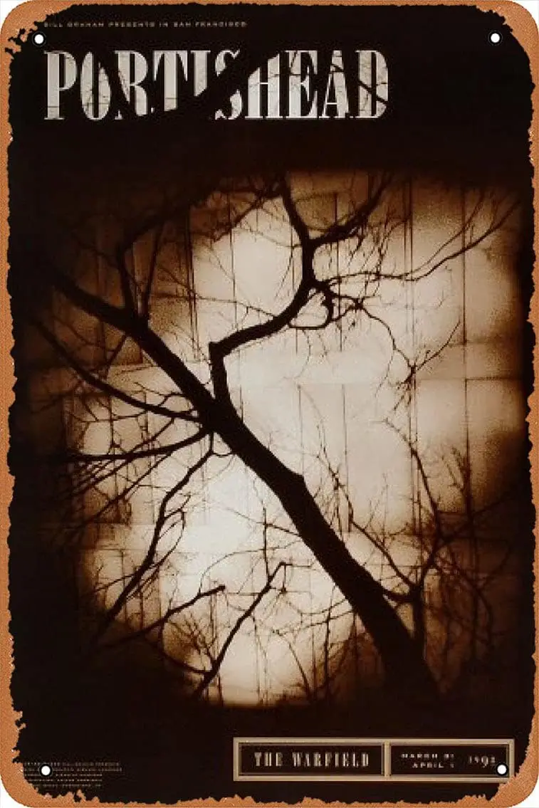 Muzuput Portishead постер 12X8 дюймов винтажный Ретро металлический жестяной знак