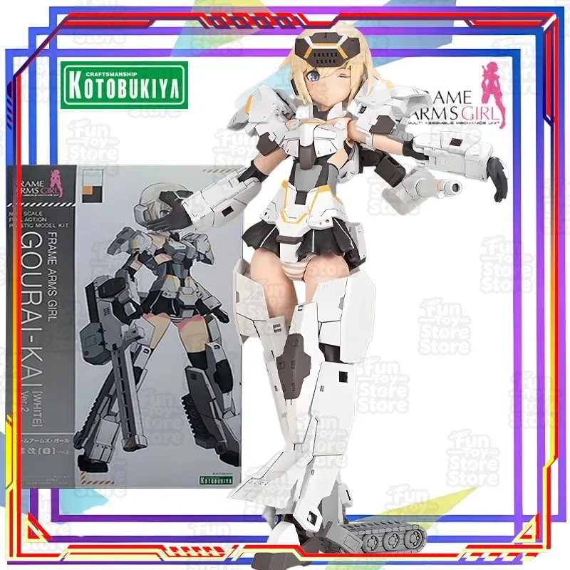 Фото Коллекционная сборная модель-фигурка Kotobukiya Frame Arms Girl Goryu Kai White Version 2.0, официальная лицензированная версия №1