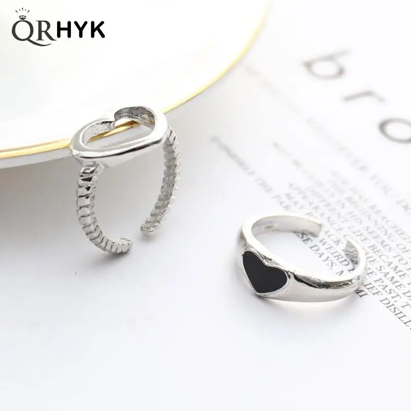 

Retro Love Ring Set Light Luxury Minority Exquisite Ring Fashion Ring Couple Finger Ring