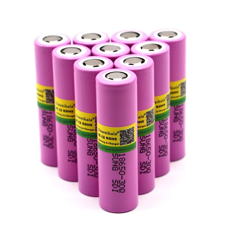100% 원래 3.7V 3000mAh 삼성 INR 18650 INR18650 30Q 리튬 이온 배터리 방전 20A 충전식 손전등 |