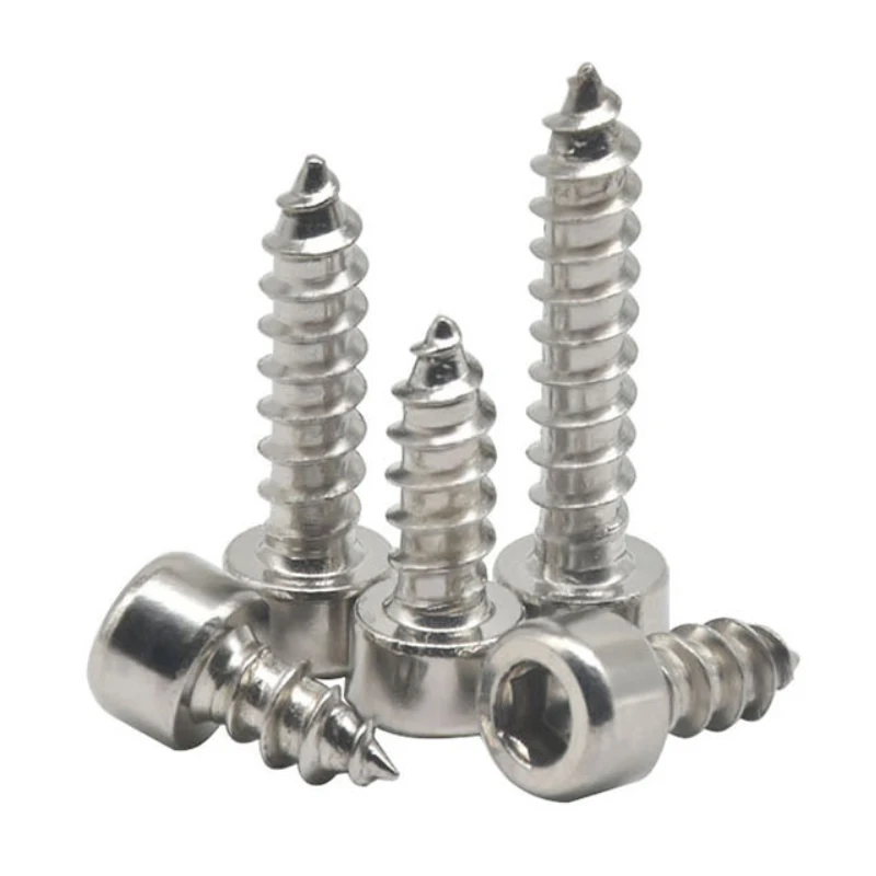 8.8 grade hexagon socket self-tapping screws high-strength carbon steel M2-M3.5 20Pcs | Строительство и ремонт