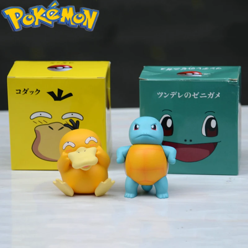 

Покемон гордый Сквиртл lewd Psyduck мультфильм Милая Рука-me-Пух модель автомобиля украшение японская анимация около рождественских подарков