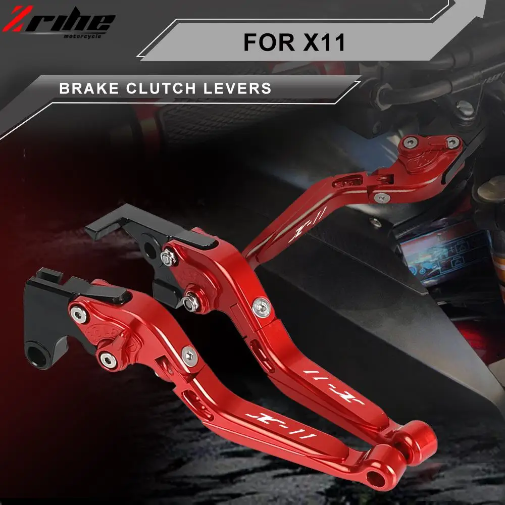 

Мотоциклетные аксессуары, алюминиевые рычаги тормозной муфты для Honda X-11 X11 1999 2000 2001 2002, регулируемый выдвижной складной рычаг