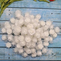 50pcslot 4cm pe foam silk rose artificial flower heads for wedding home decoration diy florasl wreath fake rose flower supplies