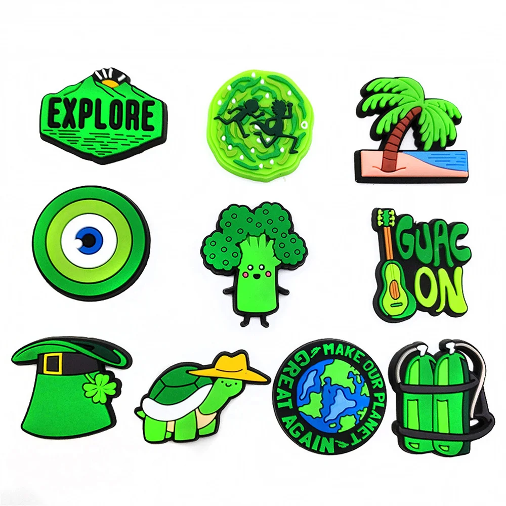 9 Cute Cartoon Colors In Different Styles Shoes Charms Croc Jeans Magic Shoes Decoration Children'S Gift Diy Funny Birthday Gift