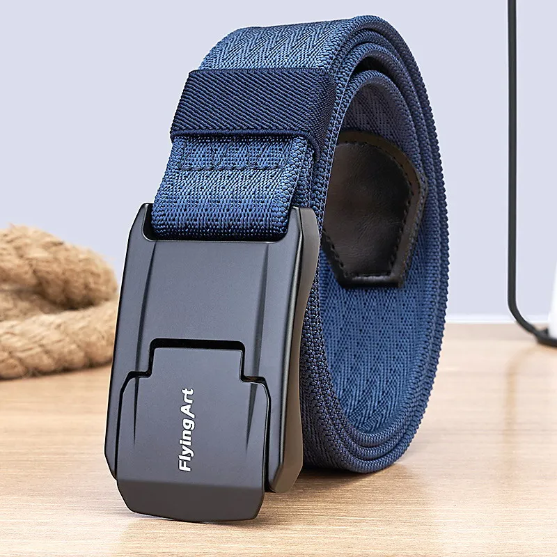 Fashion Mens Tactical Belt Military Nylon Canvas Quick Release Outdoor Tooling Training Waist Metel Buckle Leisure Cinto Unisex
