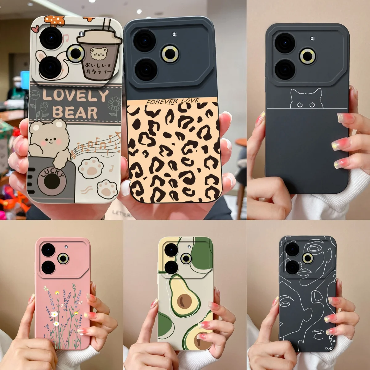 Абстрактная фотография для Tecno Pova 6 Neo задняя крышка Pova6Neo мягкая гладкая Жидкая