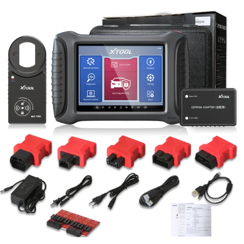 Оригинальный программатор автомобильных ключей XTOOL X100 PAD3 PRO OBD2, автомобильный диагностический инструмент, активный тест, иммобилайзер с Kc100, бесплатное онлайн обновление Оригинальный программатор автомобильных ключей XTOOL X100 PAD3 PRO OBD2, автомобильный диагностический инструмент, активный тест, иммобилайзер с Kc100, бесплатное онлайн обновление