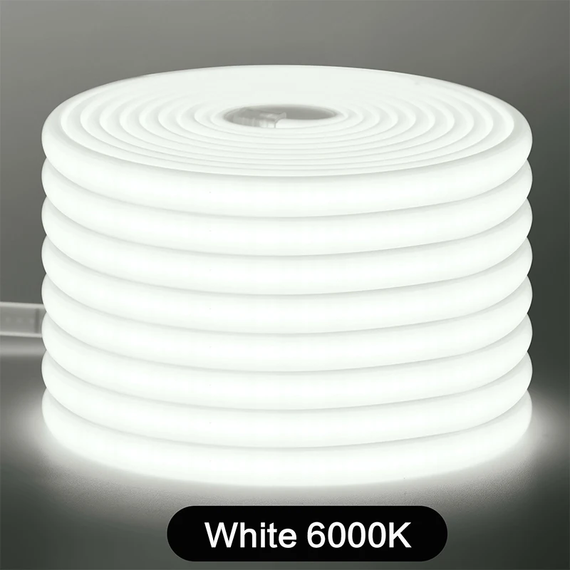 

Высокая яркость 220 В 230 В COB светодиодная молочная неоновая лента 288 светодиодов/м 3000 К 4500 К 6000 К водонепроницаемая супер гибкая лента 1-100 м
