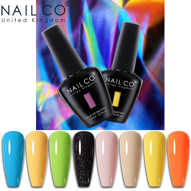 

NAILCO Gel Nail Polish DIY 15ml Nail Art Base No Wipe Top Coat Primer Soak off Vernis Semi Permanent Manicure Design Lacquer