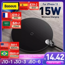 Baseus 15W Qi Wireless Charger For iPhone 13 12 Pro Max Digital Display Fast Wireless Charging  For Samsung Xiaomi pad 5 HuaWei