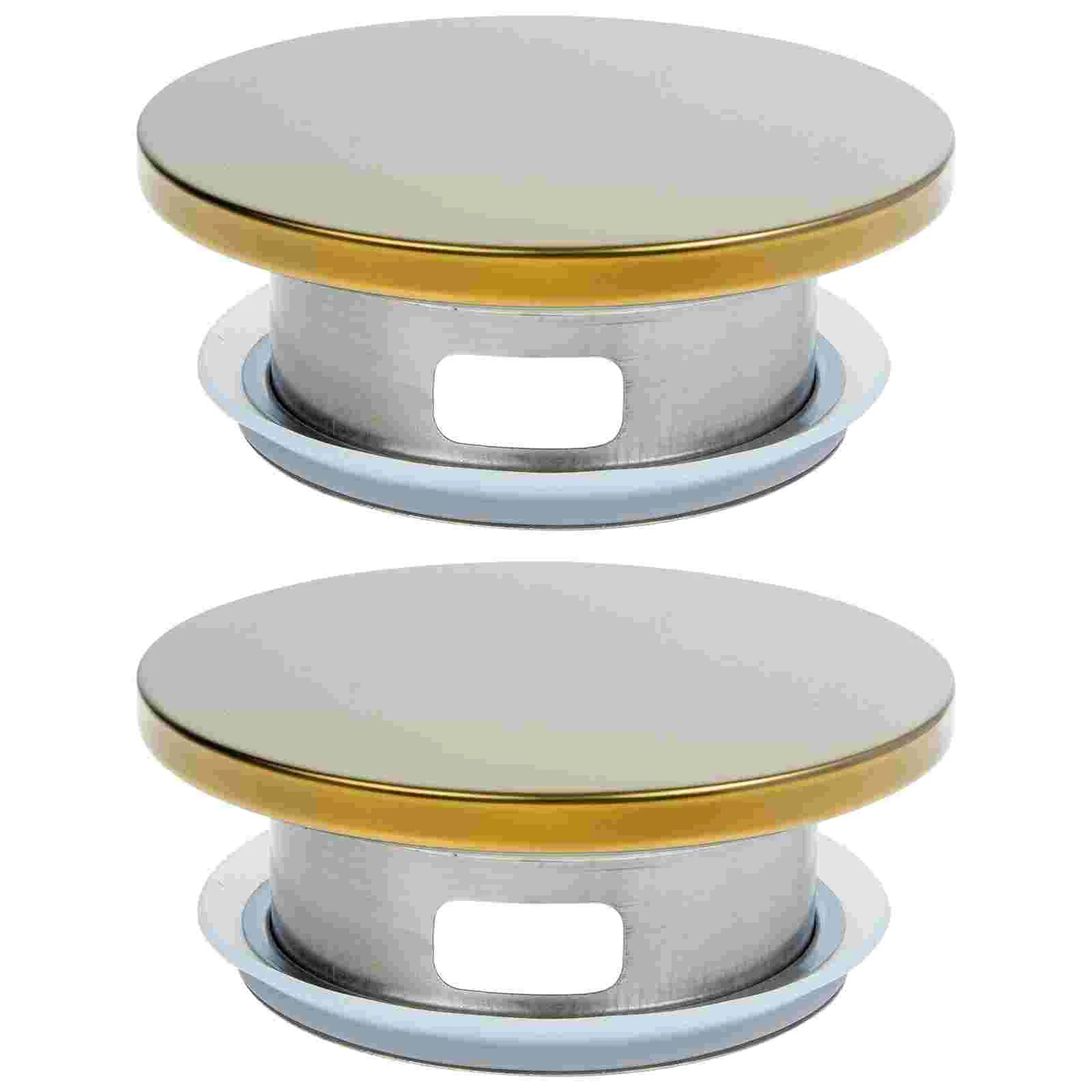 

2 Pcs Cold Water Bottle Lid Topper Glass Pitcher Jug Cap Stainless Steel Replacement Cover Lids Juice Carafes