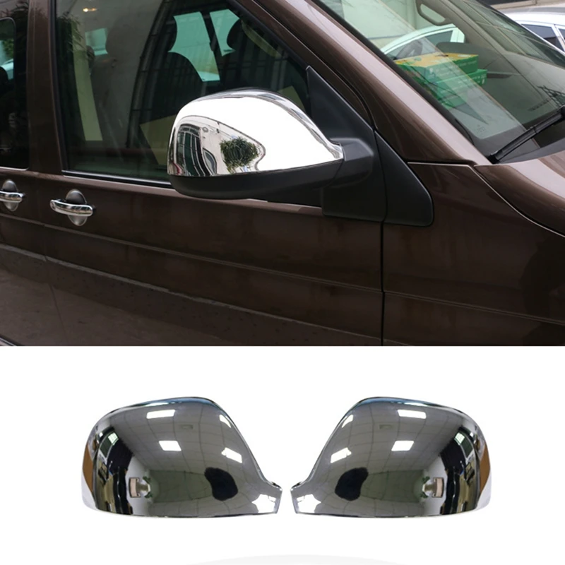 

For Transporter T5 T6 Caravelle 2017 2018 2019 Chrome Side Door Rearview Mirror Cover Trims Car Accessories