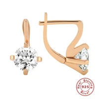 s925 sterling silver large diamond earrings russian ins style high end luxury elegant earrings for work wear matching ornaments