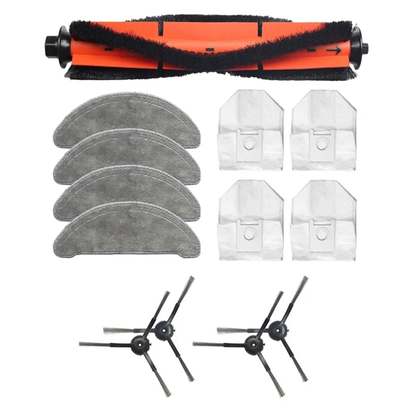 

For Xiaomi RoidMi EVE Plus Sweeper Parts Side Brush Main Brush Dust Bag Mop Rag Vacuum Cleaner Accessories