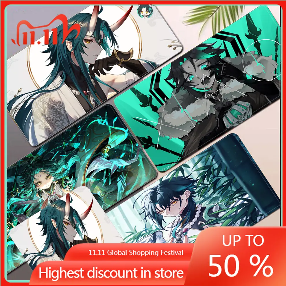 

Genshin Impact Xiao Mousepad Gaming Accessories Anime Desk Mat Laptop Accessories Tiger Mouse Pad Large Mouse Mat Gabinete Gamer