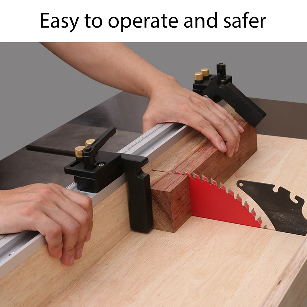 

45 Chute Limiter T Track Stopper with Scale Aluminum Alloy T-tracks Slot Miter Track Carpenter Woodworking Tool