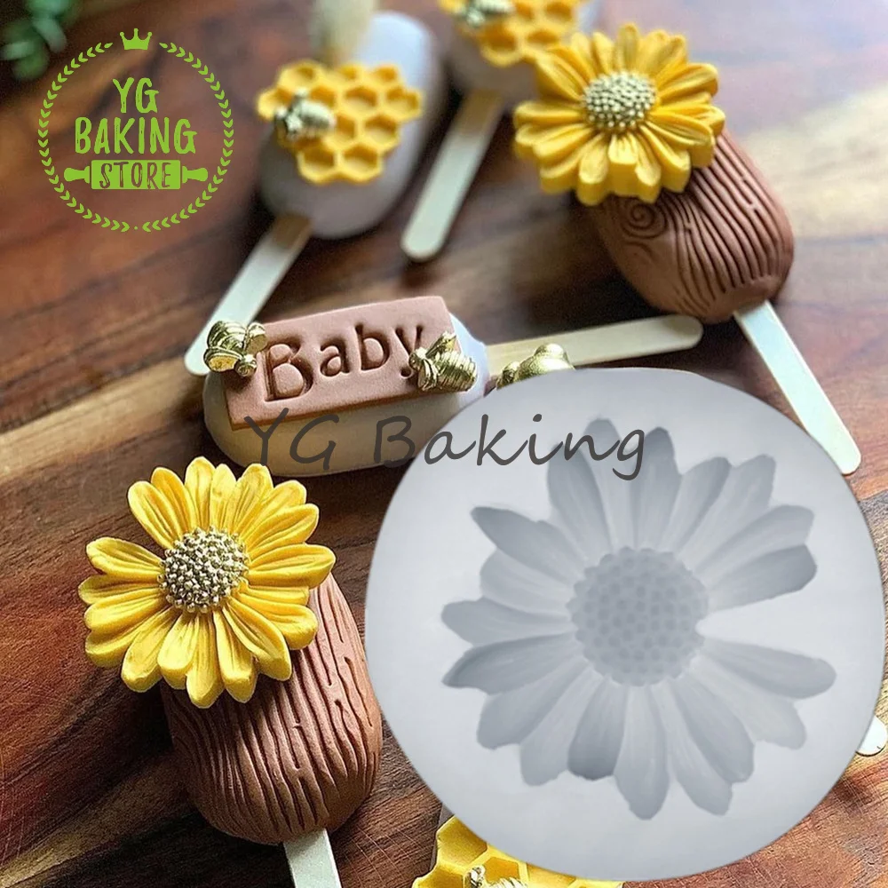 

Dorica 2 Styles Daisy Silicone Mold Craft Chocolate Flower Soap Mould Kitchen Accessories Cake Decorating Tools Bakeware