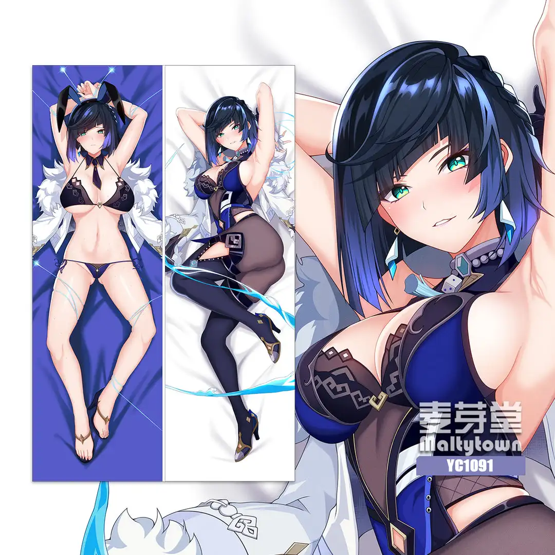 

Ye Lan Genshin Impact Dakimakura Pillow Cover Life-size Anime Body Pillow Case Cute Otaku Throw Hugging Cushion Cover Genshin