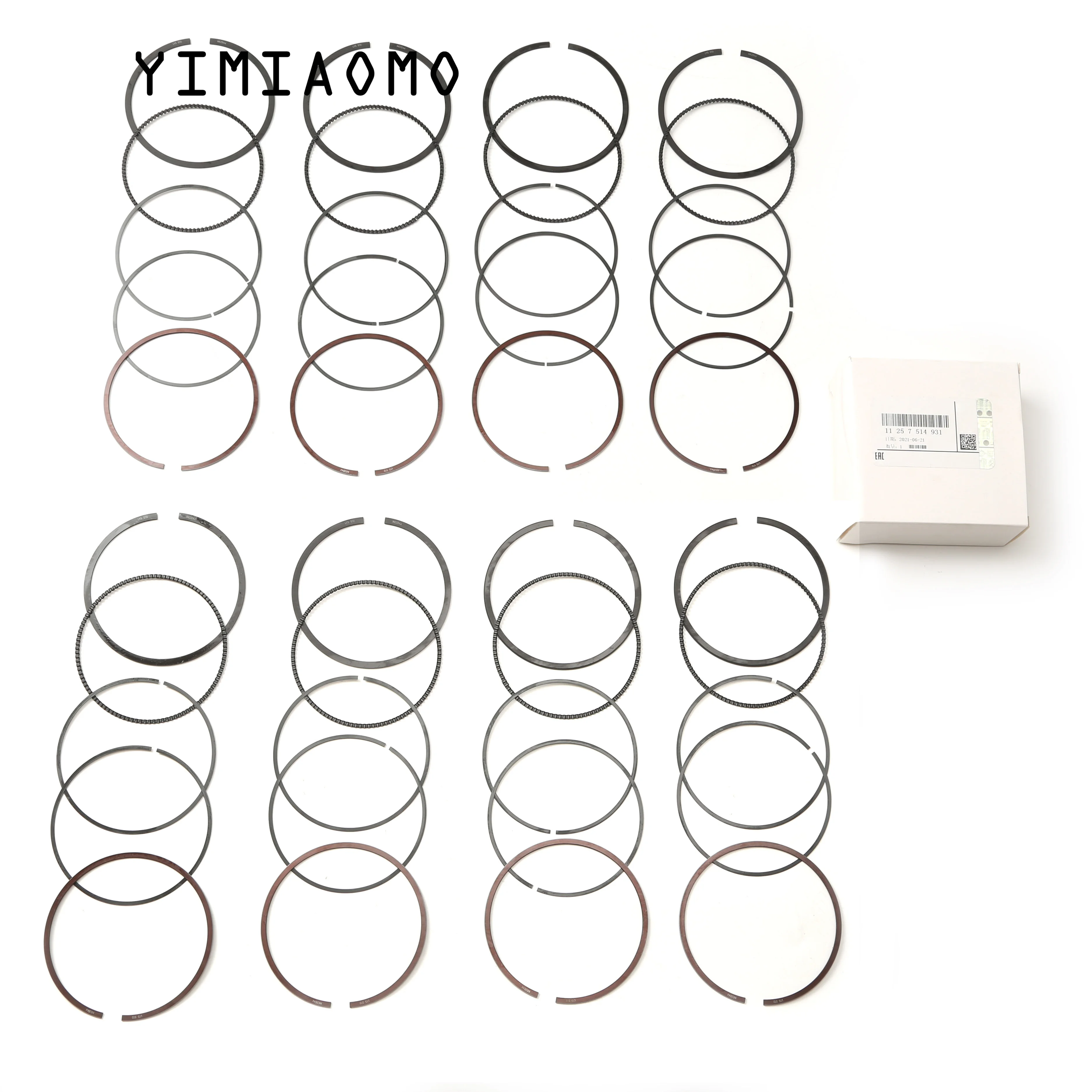 

11257514931 92mm Engine Piston Rings For BMW 5 Series E60 545i E63 E64 645Ci E66 745Li X5 E53 4.4i 2004-2006 N62B44A 11257519916