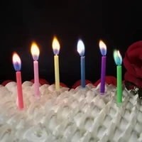 colored flame birthday candles mini colorful candles for birthday party mini pillar candles for party birthday cake decoration