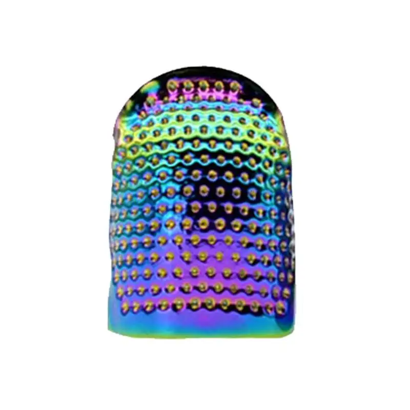 

Sewing Thimble Dazzles Color Metal Thimbles For Hand Sewing Finger Shield Fingertip Thimble Sewing Quilting Craft Accessories