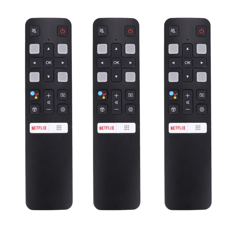

3X Remote Control Rc802v Fmr1 Jur6 65P8S 49S6800fs 49S6510fs For Tcl Smart Tv