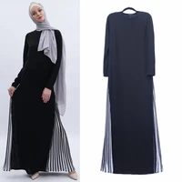 arabic abaya kaftan islamic ramada prayer women gown dubai turkey striped casual fashion long dress robe muslim clothing