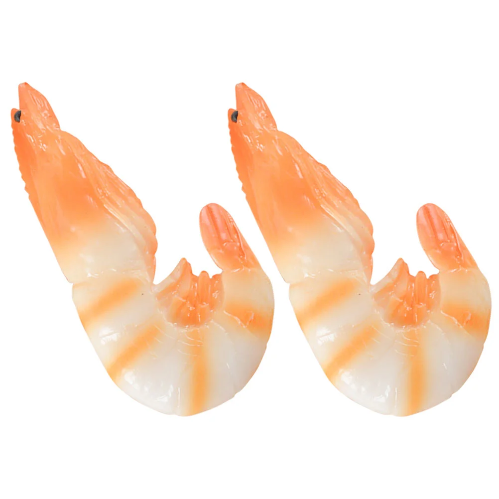 

Key Chain Restaurant Display Prop Shrimp Decor Fake Food Photo Props Realistic Model Simulated