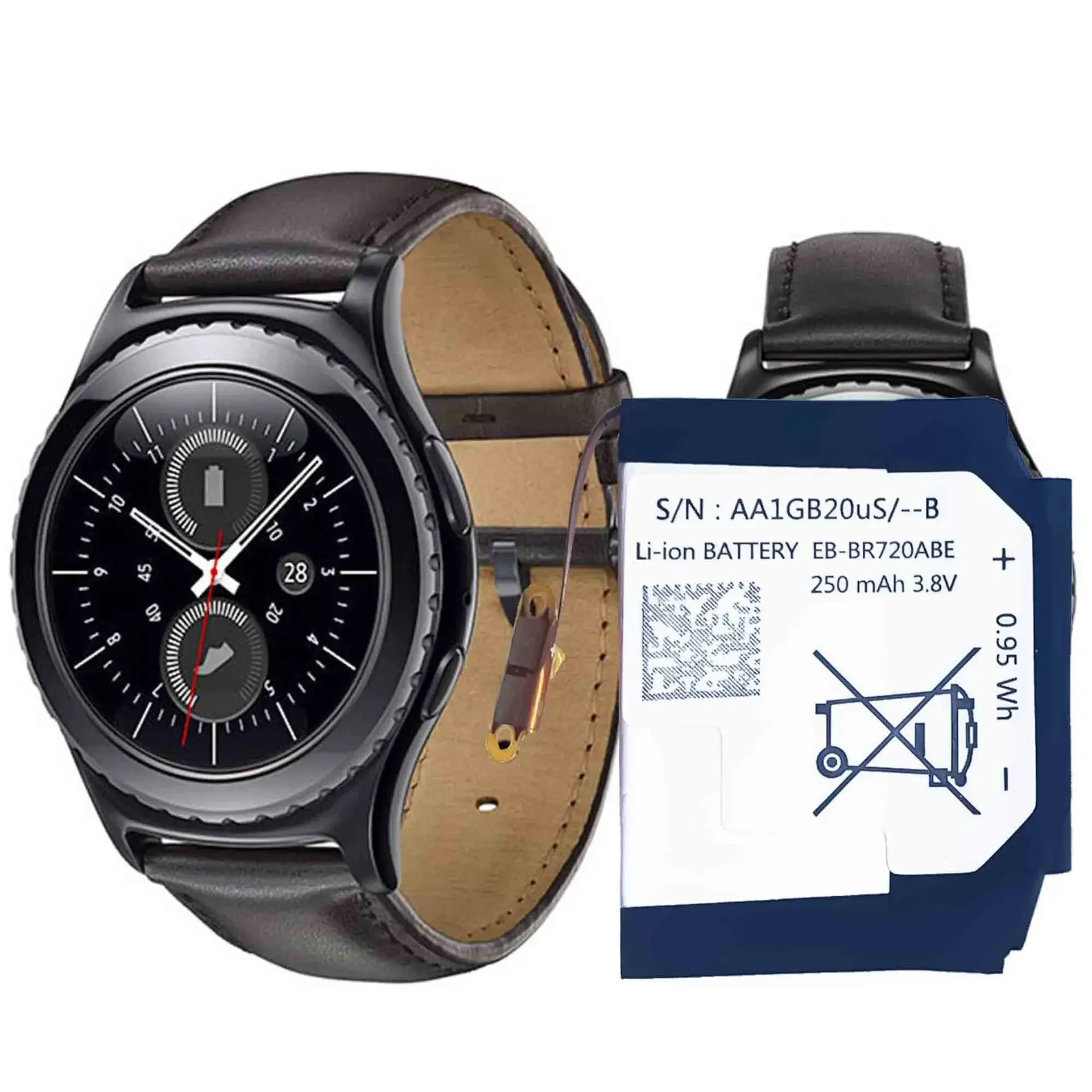 EB-BR720ABE Высококачественная батарея для часов Samsung Gear S2 Classic SM-R720 R732 250 мАч новая