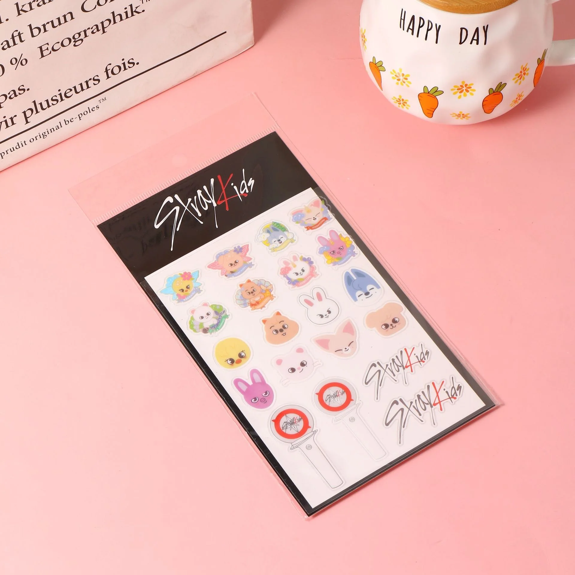 

KPOP Straykids Pvc Stickers Creative Stickers Transparent Waterproof Stickers New Korea Fashion Gifts K-POP SK FELIX LEEKNOW IN