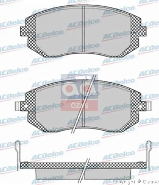 

Тормозная колодка для AP3353 AP3353-LEGACY-FORESTER 16V