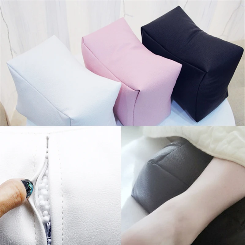 

Nail Art Hand Pillow PU Leather Non-deformable Thick Tofu Block Hand Foot Pillow Multipurpose Soft Manicure Hand Rest Nails Tool