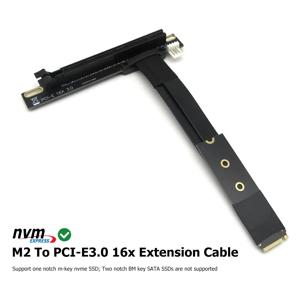 

15 см M.2 M ключ SSD для PCI Express Видеокарта переходника адаптер NVME для PCI-E 3,0 16X удлинитель Кабель с Sata кабель питания