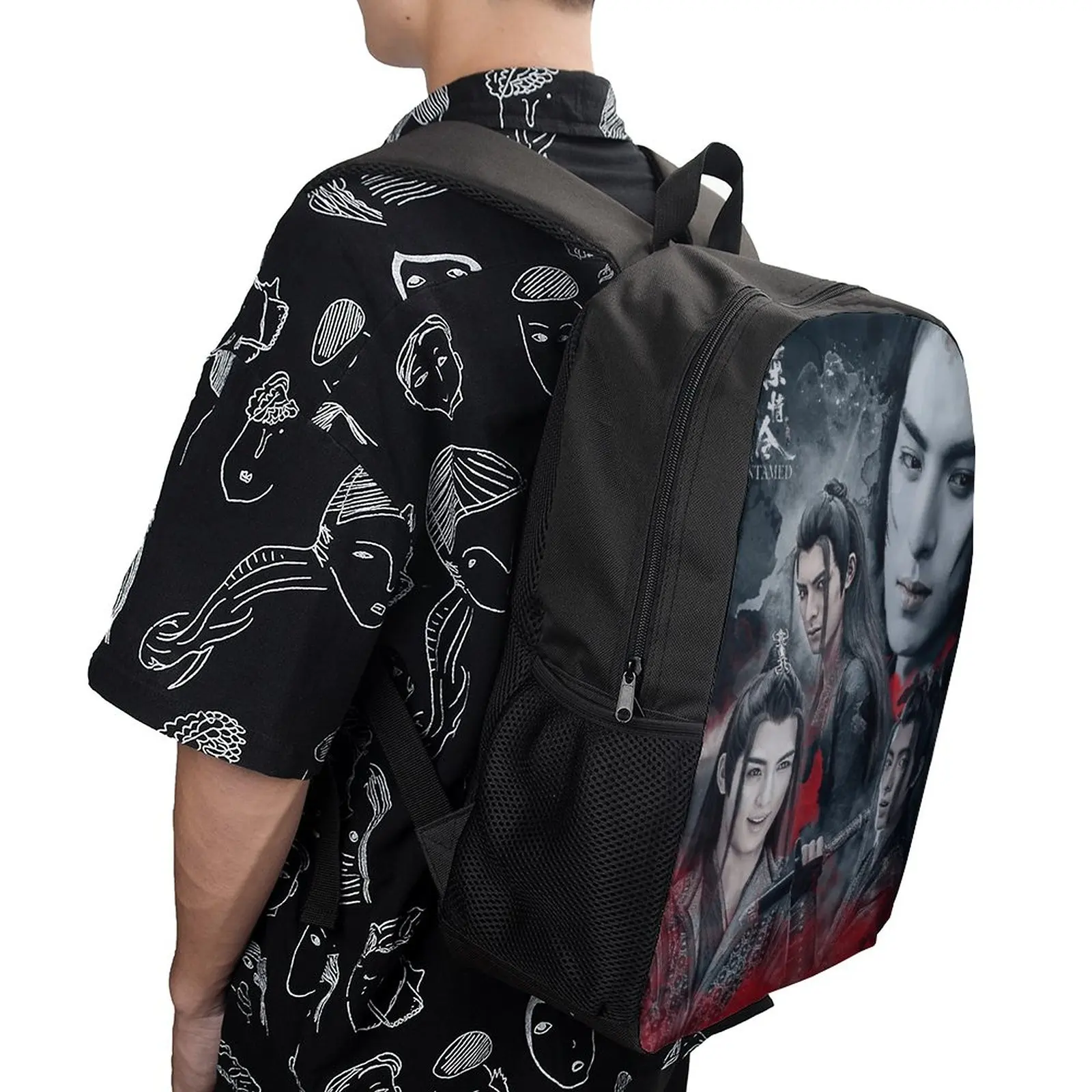 

The Untamed. Xue Yang 17 Inch Shoulder Backpack Vintage Picnics Creative Firm Comfortable Field Pack