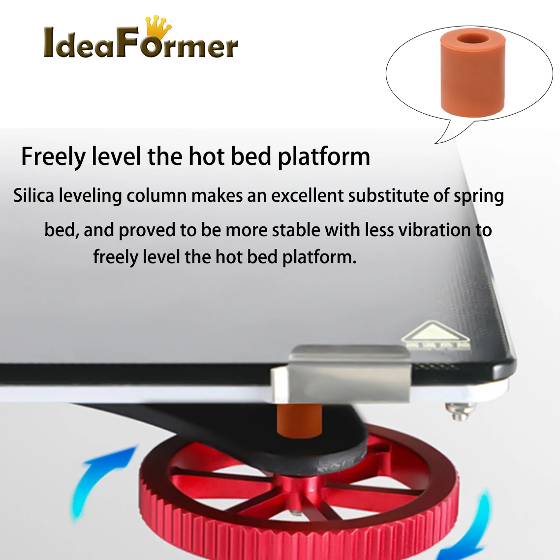 IdeaFormer 4 шт. высокотемпературная силиконовая зеркальная Колонка горячего