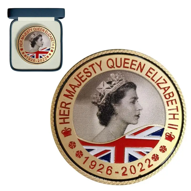 

Queen Elizabeth II Memorial Coin Queen Of England 1926-2022 Royal Memorabilia Uncirculated Coin Collections Of Her Majesty Gifts