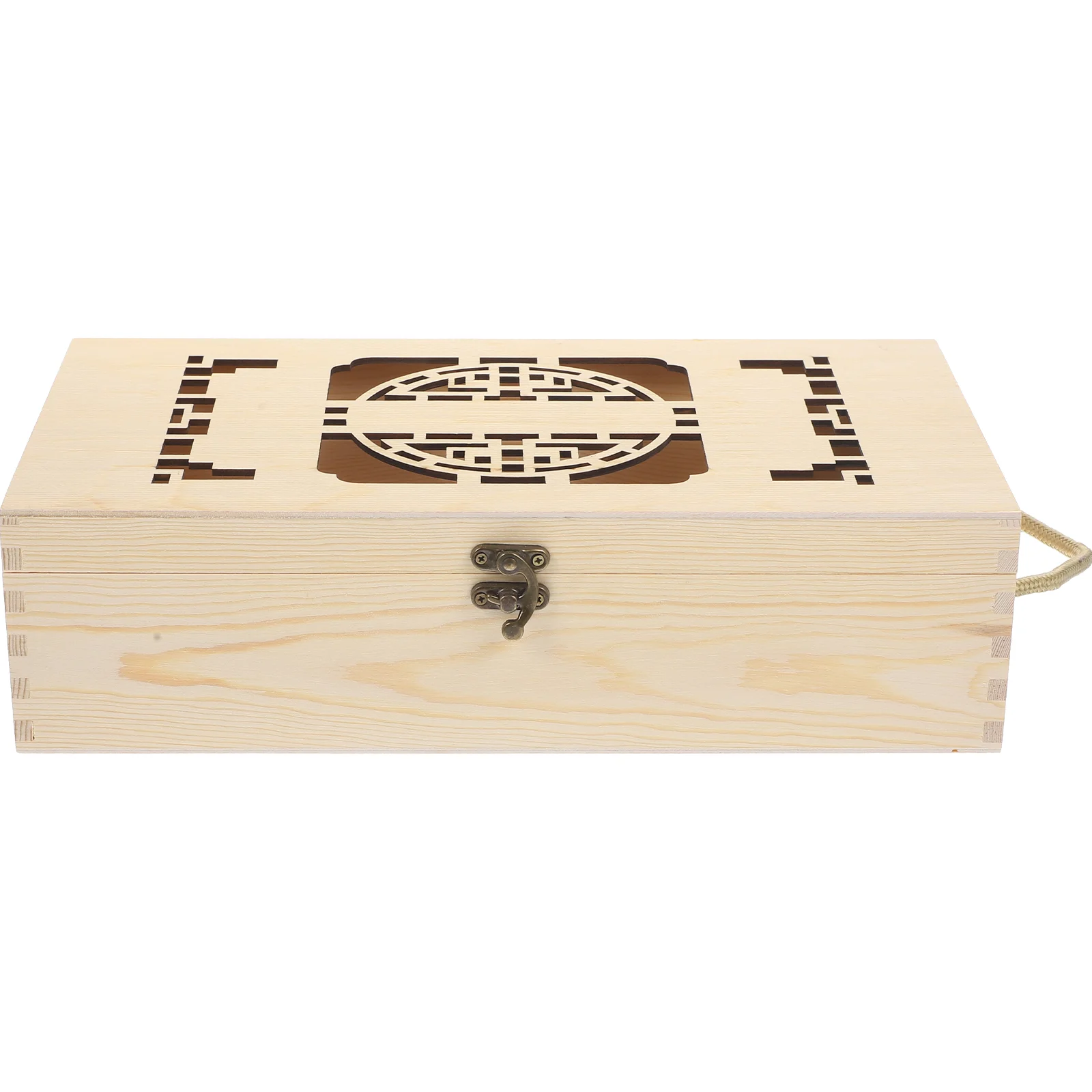 

Box Bottle Gift Wooden Case Champagne Container Storage Boxes Anniversary Gifts Wedding Double Tasting Personalized Tote Handle