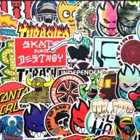100pcs random no repeat classic fashion style graffiti stickers for moto car suitcase cool laptop stickers skateboard sticker