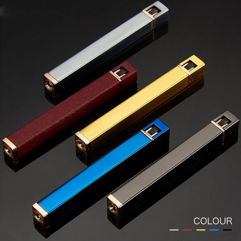 

Metal Free Fire Torch Lighter Portable Long Strip Mini Refillable Gas Windproof Lighter Butane Cigarette Compact Lighter