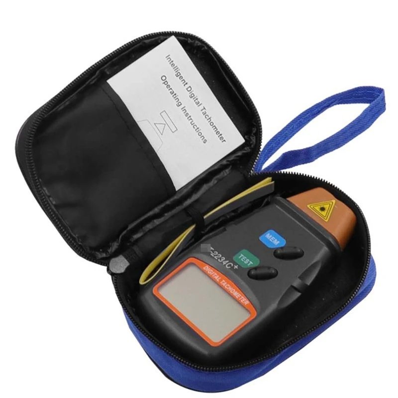 

Digital Photo Tachometer Handheld LCD Non-Contact RPM Tester Range 2.5RPM - 99,999RPM for Motors Wheels Fans Portable