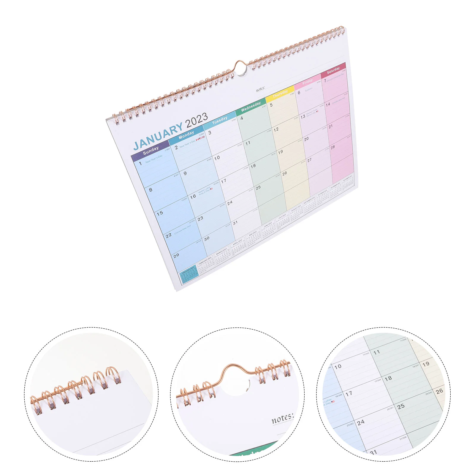 

Календарь для офиса и дома 2023 -2024, настенные календари, простые праздничные ежемесячные бумажные подвесные дома для семьи