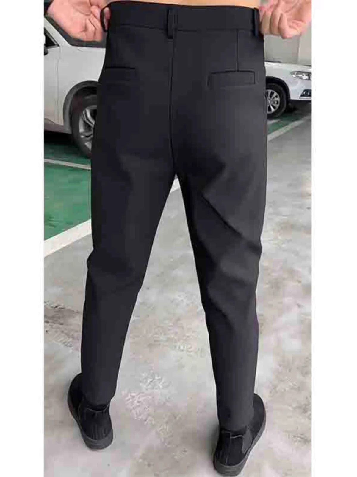 Высококачественные облегающие брюки для мальчиков универсальные черные