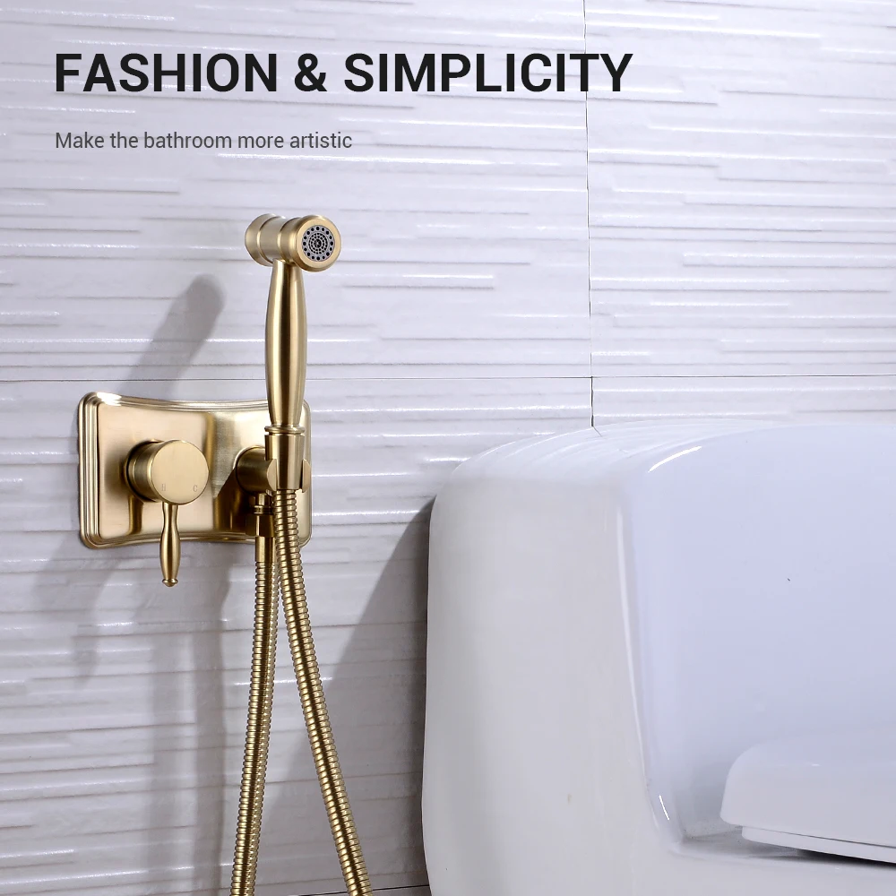 Черный Биде опрыскиватель Туалет попка гигиенический портативный мусульманский