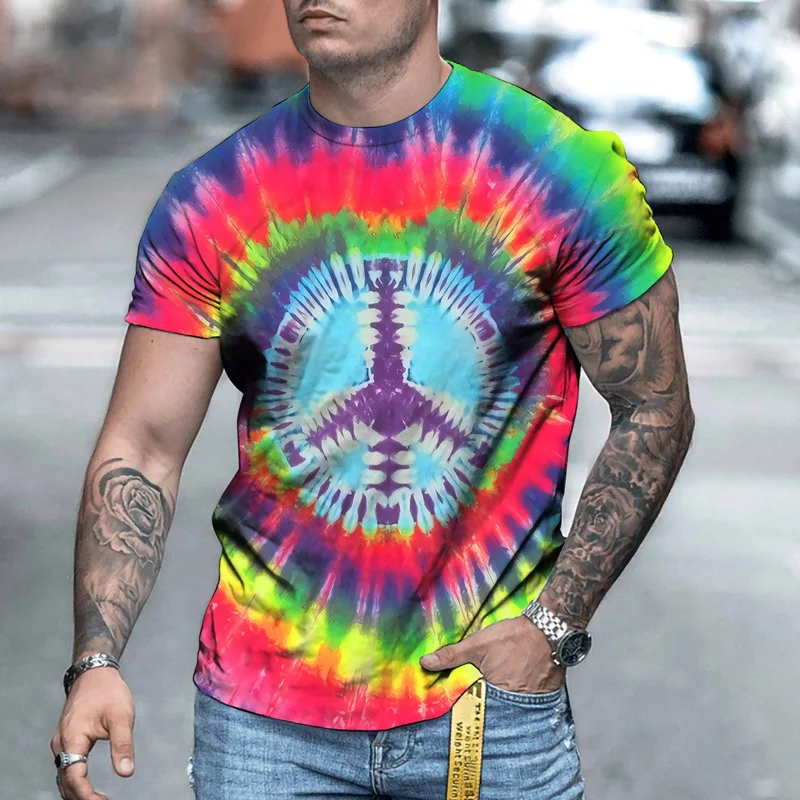

Funny Bee 3D Printed Summer Men's T-Shirt Personality Street Round Neck Short Sleeve Genderless Hip-hop Shirt Men's T-shirt Tops